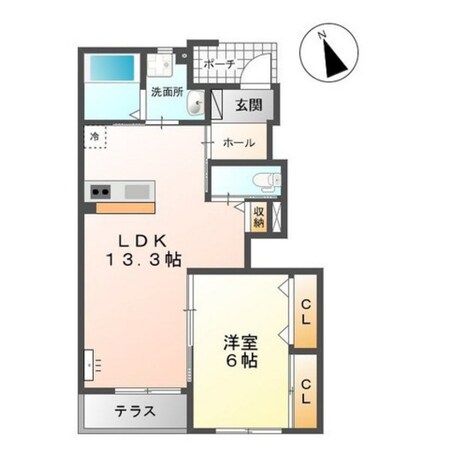 エクスグランド田中の物件間取画像